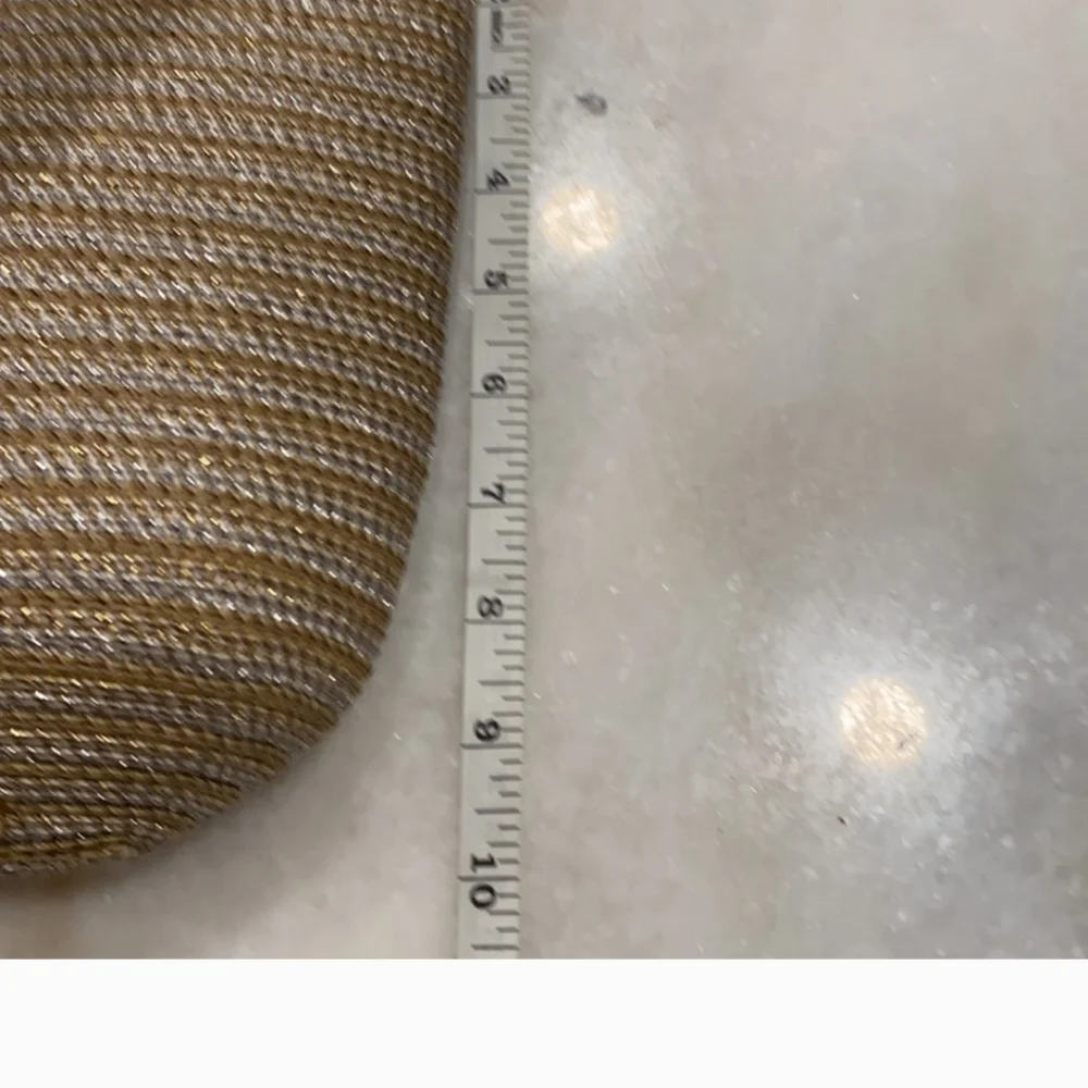 Eric Javits Metallic Silver & Straw Bag - Picture 6 of 16